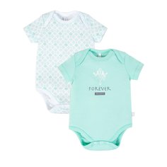 Комплект детский Мамуляндия Боди 2шт. цв. белый, мятный р.62 21-17001