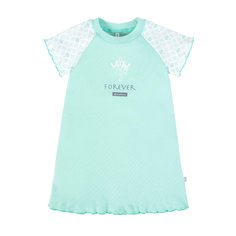 Сорочка ночная детская Мамуляндия цв. белый, мятный р.104 21-1704