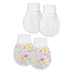 Комплект детский Мамуляндия Рукавички 2шт. Розовый Лев ассорти р.36 21-8009