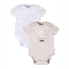 Комплект детский Мамуляндия боди 2шт. Интерлок цв.белый/бежевый р.86 21-15001 Кокос_86