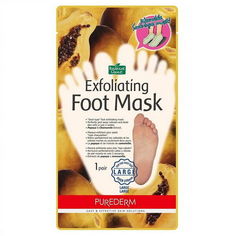 Отшелушивающая пилинг-маска для ног Purederm Exfoliating Foot Mask Large