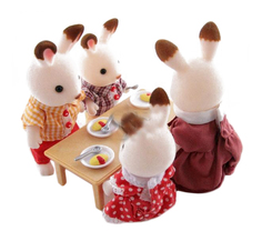 Игровой набор sylvanian families семья шоколадных кроликов