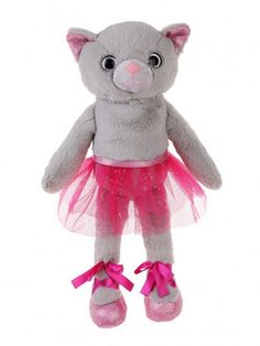 Мягкая игрушка Fluffy Family Киска - балеринка серый 681965, 33 см