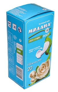 Прокладки ежедневные Милана Dolce Део Софт Нежная роза 20 шт Milana