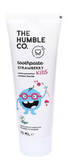 Детская натуральная зубная паста The Humble Co. NATURAL TOOTHPASTE, клубника, 75 мл
