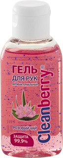 Гель для рук антибактериальный Cleanberry "Розовый чай" 60 мл