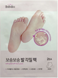 Пилинг-носочки для ног Rorobe soft peel pack 2шт Rorobee