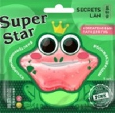 Коллагеновые патчи для губ Секреты Лан Super Star Pink, с витаминами А и Е, 8 г