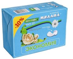 Прокладки женские Милана Dolce Део Софт Экономия Нежная роза ежедневные 40 шт Milana