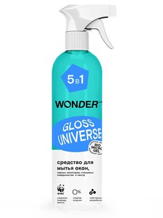 Средство для мытья окон, зеркал, мониторов, люстр Gloss Universe 5в1 0.5 л Wonder LAB