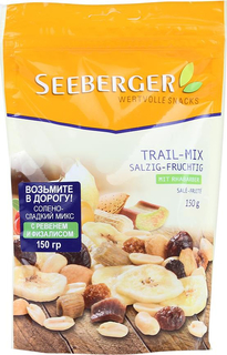 Фруктово-ореховая смесь Seeberger соленая с ревенем 150 г