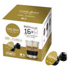 Кофе в капсулах Caffe Boasi "100% Arabica", для кофемашины Dolce Gusto, 16 шт