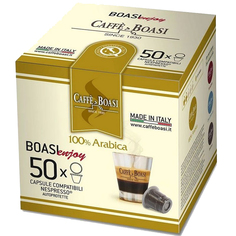 Кофе в капсулах Caffe Boasi "Enjoy | 100% Arabica", для кофемашины Nespresso, 50 шт