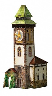 Игровой набор из картона "Башня с часами" Умная Бумага