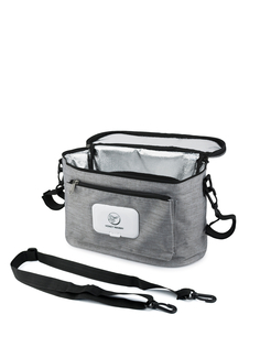 Сумка-органайзер HoneyMammy для детской коляски 37x10x19 см Grey 12954893