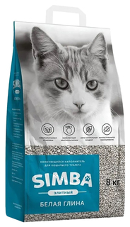Комкующийся наполнитель для кошек Simba Элитный глиняный, 8,1 кг