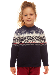 Джемпер детский Scandica Forest темно-синий р. 86