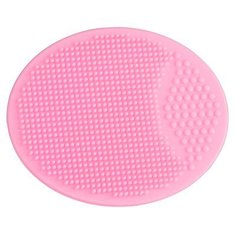 Терка-скраб для лица/тела овальная Розовая, силиконовая Fre Guasha