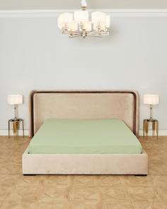 Простыня обычная, бязь "Всё себе", Олива, Размер: 1.5