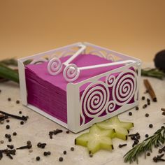 Салфетница MA-SL024-WY, металл, цвет белый Maesta