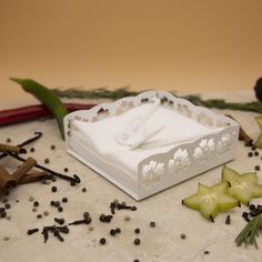 Салфетница MA-SL018-WY, металл, цвет белый Maesta