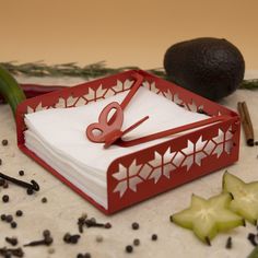 Салфетница MA-SL019-RY, металл, цвет красный Maesta