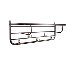 Настенная вешалка в прихожую Амис Полка-вешалка Каркас бронза