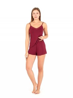 Пижама женская BlackSpade BS60028 бордовая XL