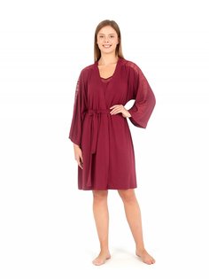 Халат женский BlackSpade BS60025 бордовый S/M