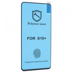 Защитная пленка Epik Polymer Nano для Samsung Galaxy S10 Plus (Черная рамка)