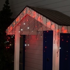 Световая бахрома HTI 3584181 3х0,6 м белый холодный; красный