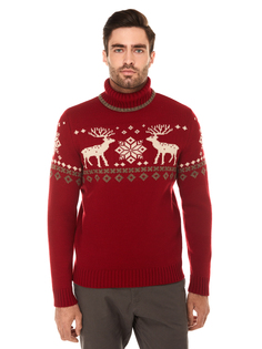 Свитер мужской Scandica Elks красный 54/188