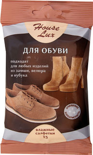 Салфетки влажные House Lux для обуви 15шт
