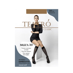 Капроновые гольфы женские Teatro Muza бежевые one size