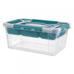 Ящик Эконова "Grand box", 290х190х124мм, 4,2л (голубой)