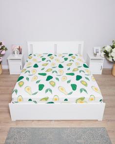 Простыня на резинке из поплина "Всё себе", Меган, Размер: 180 х 200