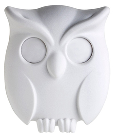 Держатель для ключей Qualy Night Owl белый