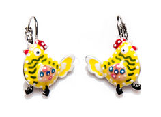 Серьги из бижутерного сплава с эмалью Moon Paris C&C-BO12955