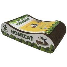 Когтеточка для кошек HOMECAT Мятная волна, картон, 41х24х12