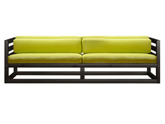 Прямой диван Диван Магнус сосна Венге, Лимонный, вельвет АндерСон