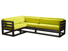 Угловой диван Магнус Угловой сосна Венге, Лимонный, вельвет, Левый АндерСон