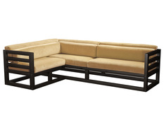 Угловой диван Магнус Угловой сосна Венге, Бежевый, вельвет, Левый АндерСон