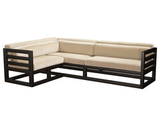 Угловой диван Магнус Угловой сосна Венге, Белый, вельвет, Левый АндерСон