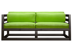 Прямой диван Магнус Мини сосна Венге, Салатовый, вельвет АндерСон