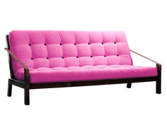 Прямой диван Локи сосна венге Розовый, вельвет АНД