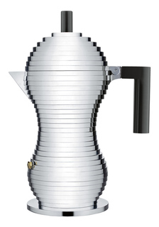 Кофеварка гейзерная Pulcina MDL02/6 B 300 мл черная Alessi