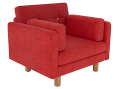 Кресло Ингвар Красный, велюр АндерСон