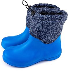 Резиновые ботинки женские Smile of Milady 194-330/2-03 синие 36-37 RU