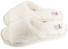 Домашние тапочки женские Smile of Milady А-82-434 белые 40-41 RU