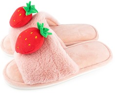 Домашние тапочки женские Smile of Milady 352-384 розовые 36-37 RU